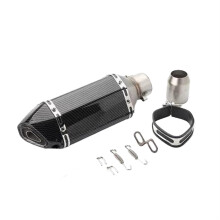 Sound suppressor MotorcycleAKMuffler For CBR125 CB400 51mm Universal Pipe (GRAY)