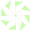 8Pièces Drapeaux De Marquage Triangulaires Vert En Bambou Polyester 6