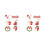 12Pièces Broches Pin Fête Accessoire 5