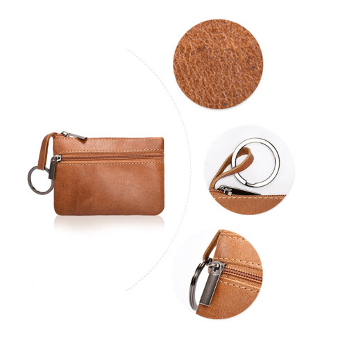 2Pcs Multi-Function Clutch Wallet With Key Ring For Women 2