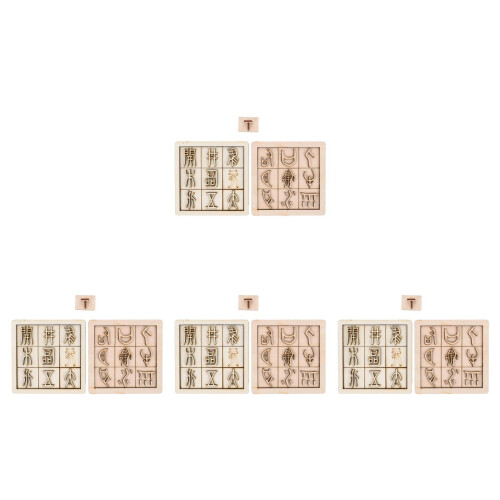 8 Sets Wooden Printing Toy For 1