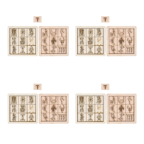 8 Sets Wooden Printing Toy For 2