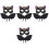 4 Sets Halloween Bat Wing Mask Costume For Kids 5