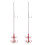 8 Pcs Double Umbrella Hook Double Layer Bite Stainless Steel 1