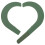 Flower Arrangement Mud Heart Shape For Wedding Car Decor 1