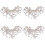 400 Pcs White Drill Nail Button 6