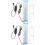 2Pcs Fish Tank Light Tricolor LED Aquarium Lamp Multi-Functional 5