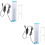 2Pcs Fish Tank Light Tricolor LED Aquarium Lamp Multi-Functional 6