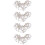 400 Pcs White Drill Nail Button 9