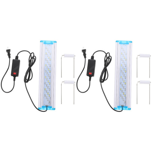 2Pcs Fish Tank Light Tricolor LED Aquarium Lamp Multi-Functional 1