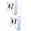 2Pcs Fish Tank Light Tricolor LED Aquarium Lamp Multi-Functional 7