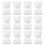 40 Pcs Bear Shape Modelings Flower Decors 6