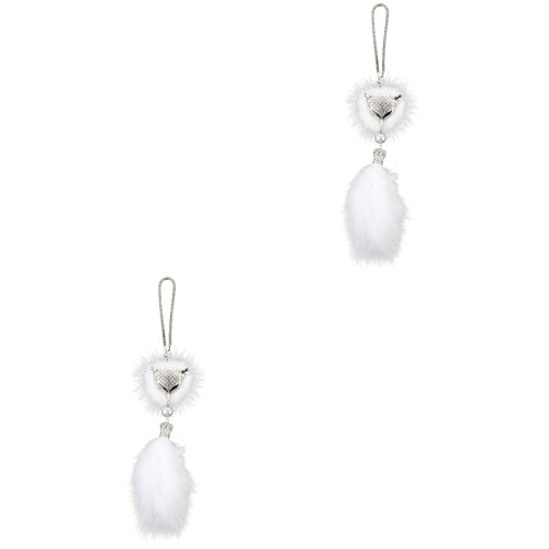 2 Pcs Car Hanging Decor Rhinestone Auto Ornament 2