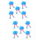 10 Pcs String Puppets Pull String Plush Ostrich Toy For Blue 7