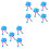 10 Pcs String Puppets Pull String Plush Ostrich Toy For Blue 3