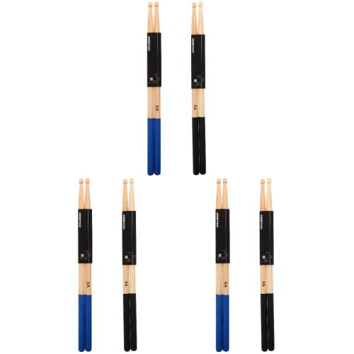 6 Pairs Maple Drum Sticks With Nonslip Handle 2