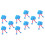 10 Pcs String Puppets Pull String Plush Ostrich Toy For Blue 4