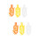 Worgeous 6 Pcs Plastic High- Fruit Tools Multi-Function Fruit Pickers 7