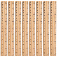 3 Pieces Metre Stick Tape Ruler One Side Double Scale