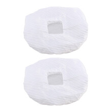 12Pcs Breathable Polyester Anti-Static Working Caps for Adults White