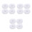 12Pcs Breathable Polyester Anti-Static Working Caps for Adults White 9