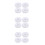 12Pcs Breathable Polyester Anti-Static Working Caps for Adults White 8