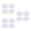 12Pcs Breathable Polyester Anti-Static Working Caps for Adults White 6