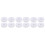 12Pcs Breathable Polyester Anti-Static Working Caps for Adults White 4