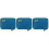 3Pcs Cable Organizer Blue Travel Digital Pouch Electronics Storage Bag 4