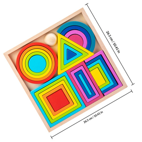 One Set Of Color Shape For Kids Cognitive Development 1