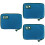 3Pcs Cable Organizer Blue Travel Digital Pouch Electronics Storage Bag 6