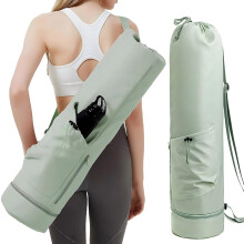 Polyester Yoga Mat Carrier Bag With Long Shoulder Strap Fits Most Yoga Mats Size 29.5 X 7.5 X 7.5 Inches