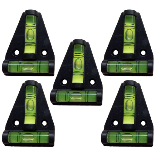 20 Pcs Two Shaped Mini Triangle Bubble Spirit Level 2