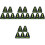 20 Pcs Two Shaped Mini Triangle Bubble Spirit Level 5