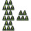20 Pcs Two Shaped Mini Triangle Bubble Spirit Level 9