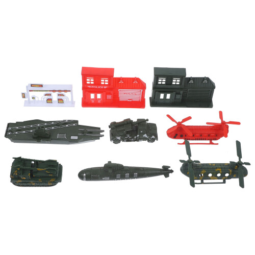 4 Sets Miniature Simulation Military Equipment Models For Children