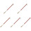 5pcs Shoehorn Beech Copper Brown Wood 4