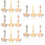 15Pcs Compact Replaceable Watch Charms Lightweight Alloy Watch Decor 11