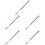 5pcs Shoehorn Beech Copper Brown Wood 7