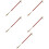 5pcs Shoehorn Beech Copper Brown Wood 8