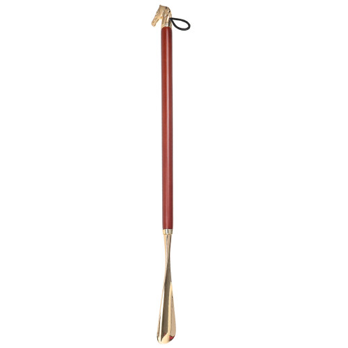 5pcs Shoehorn Beech Copper Brown Wood 1