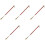 5pcs Shoehorn Beech Copper Brown Wood 5