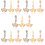 15Pcs Compact Replaceable Watch Charms Lightweight Alloy Watch Decor 8