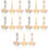 15Pcs Compact Replaceable Watch Charms Lightweight Alloy Watch Decor 7