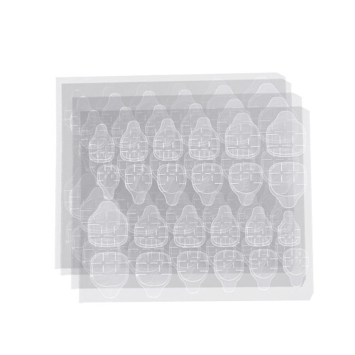 32 Sheets Nail Tips Nail Glue Stickers Double Sided