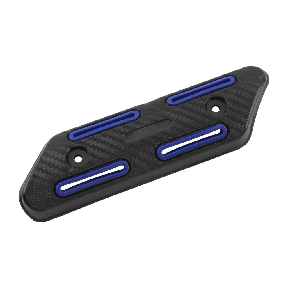 Exhaust Heat Shield Motorcycle Heat Insulation Protection Retrofit Universal Antiscalding Blue 9382693680556