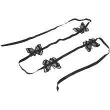Zwarte Handketting Stoffen Armketting