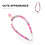 Cat Halsband Accessoires Bell Geluid Verstelbare Sluiting Rosé 1 9