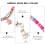Cat Halsband Accessoires Bell Geluid Verstelbare Sluiting Rosé 1 2