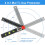 Digital Protractor 999.9 Digital Spirit Level, Angle Bevel Ruler with LCD Display, Angle Measuring Device with Horizontal Vertical Circular Bubbles 2